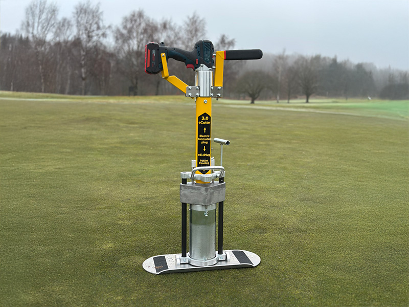 eCutter på golfbana